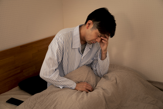 眠れない